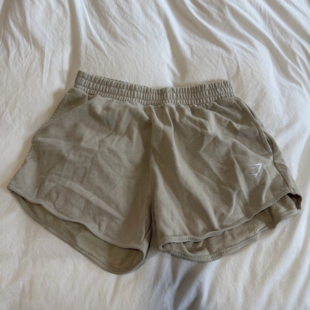 Gymshark Women's Taupe Athletic Relaxed Shorts